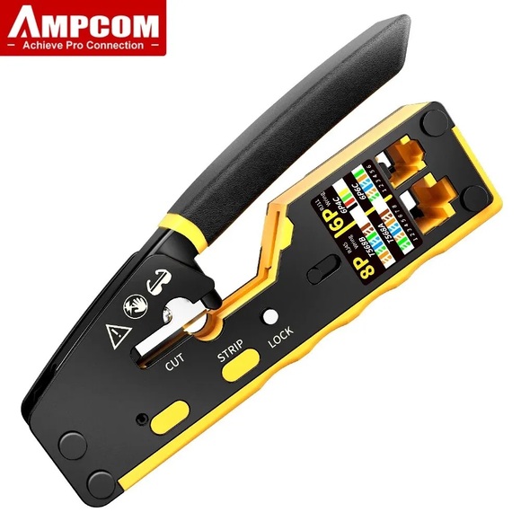 RJ45 Network Crimper 3 in 1 Crimp CAT8/7/6A/6/5E - Picture 4 of 13